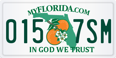 FL license plate 0157SM