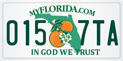 FL license plate 0157TA