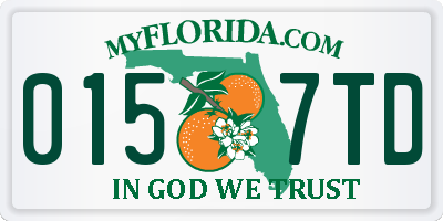 FL license plate 0157TD