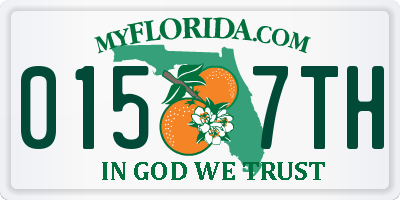 FL license plate 0157TH