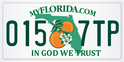 FL license plate 0157TP