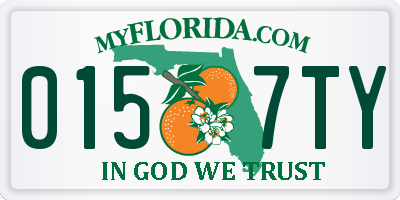 FL license plate 0157TY