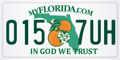 FL license plate 0157UH