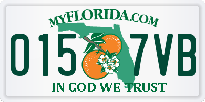 FL license plate 0157VB