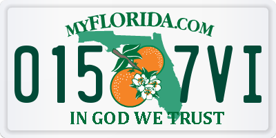FL license plate 0157VI