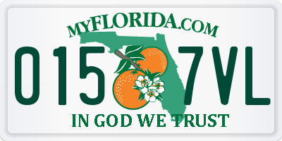 FL license plate 0157VL