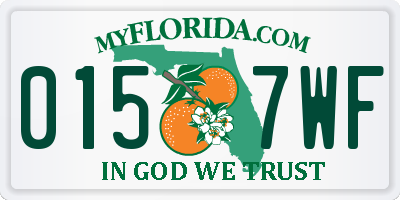 FL license plate 0157WF