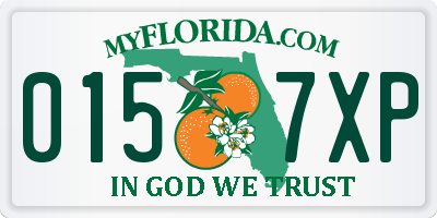 FL license plate 0157XP