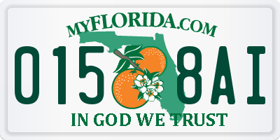 FL license plate 0158AI