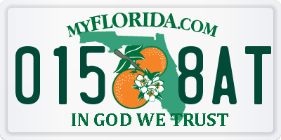 FL license plate 0158AT