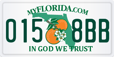 FL license plate 0158BB