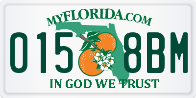 FL license plate 0158BM