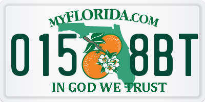 FL license plate 0158BT