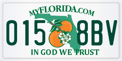 FL license plate 0158BV