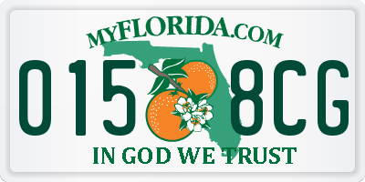FL license plate 0158CG