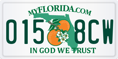 FL license plate 0158CW