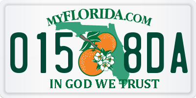 FL license plate 0158DA