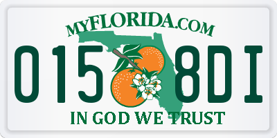 FL license plate 0158DI