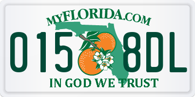 FL license plate 0158DL
