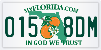 FL license plate 0158DM