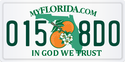 FL license plate 0158DO