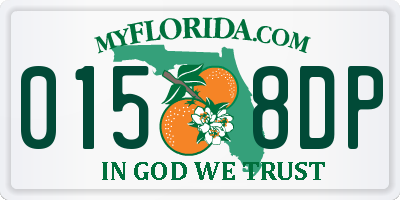 FL license plate 0158DP