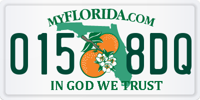 FL license plate 0158DQ