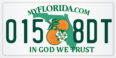 FL license plate 0158DT
