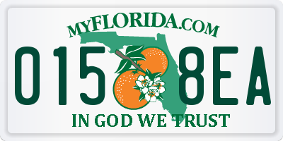FL license plate 0158EA