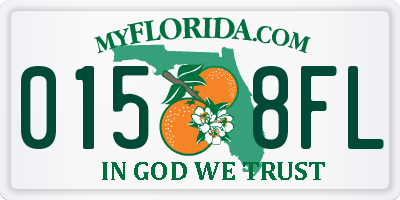 FL license plate 0158FL