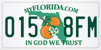 FL license plate 0158FM