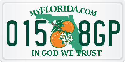FL license plate 0158GP