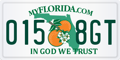 FL license plate 0158GT
