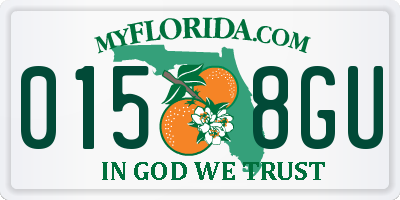 FL license plate 0158GU