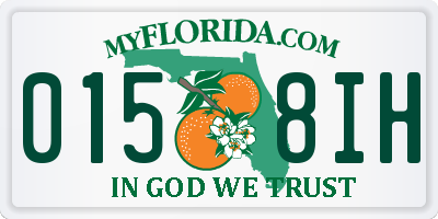 FL license plate 0158IH
