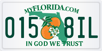 FL license plate 0158IL