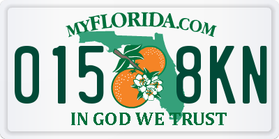 FL license plate 0158KN