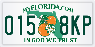 FL license plate 0158KP