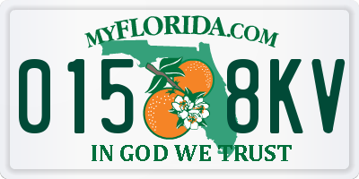 FL license plate 0158KV