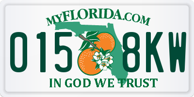 FL license plate 0158KW