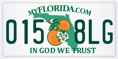 FL license plate 0158LG