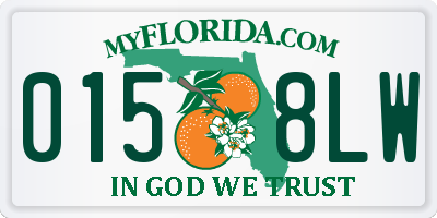 FL license plate 0158LW