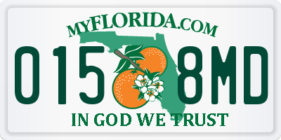 FL license plate 0158MD
