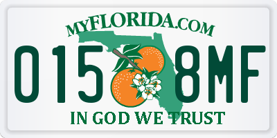FL license plate 0158MF