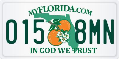 FL license plate 0158MN