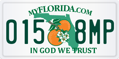 FL license plate 0158MP