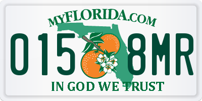 FL license plate 0158MR