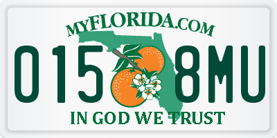 FL license plate 0158MU