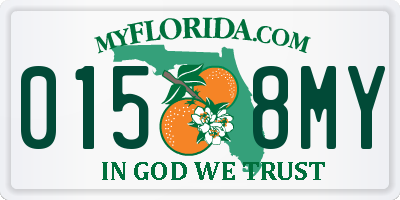 FL license plate 0158MY