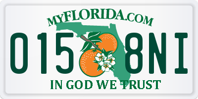 FL license plate 0158NI